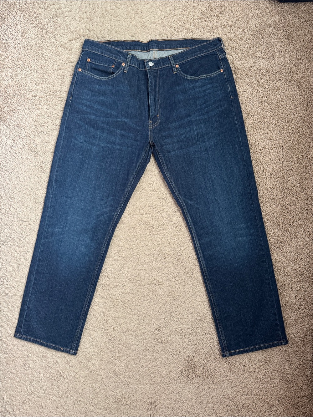 Levi's Men's Dark Blue Relaxed Straight Jeans